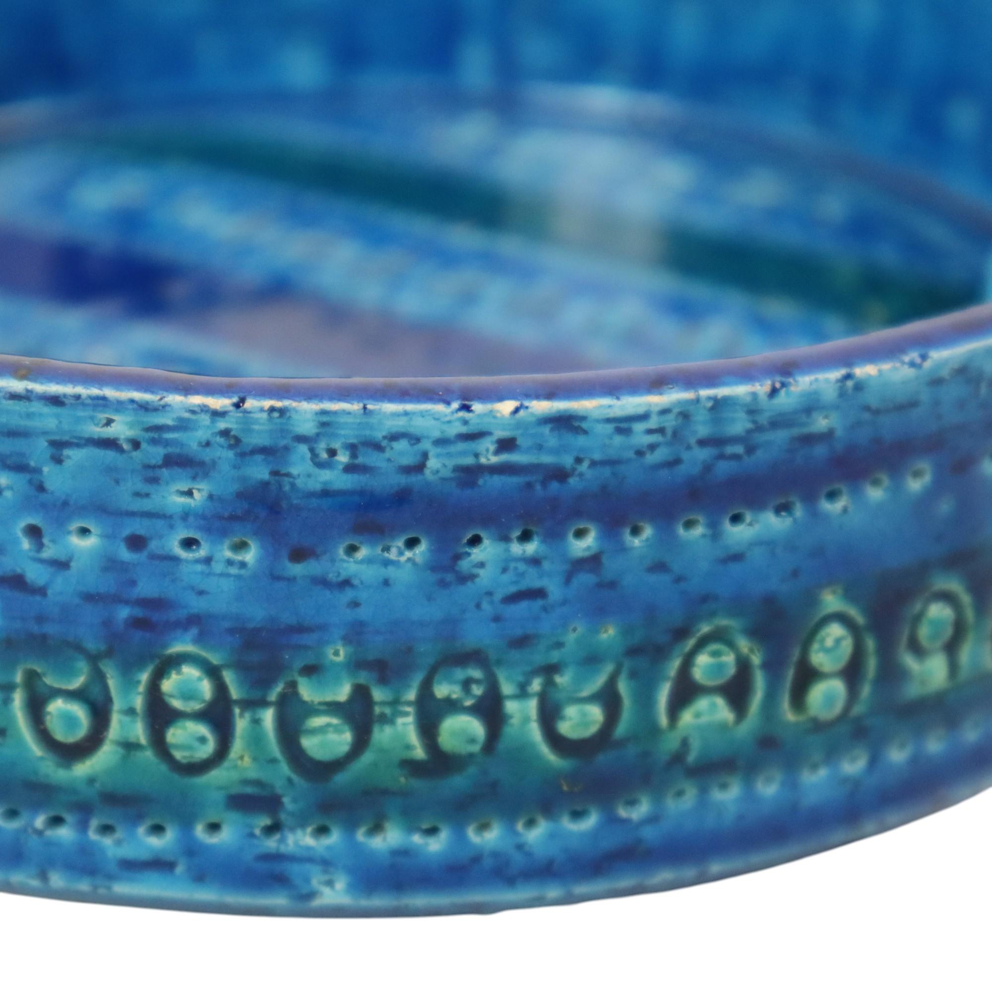 Aldo Londi for Bitossi Ceramics Cendrier Vide Poche Rimini Blue en vente 2