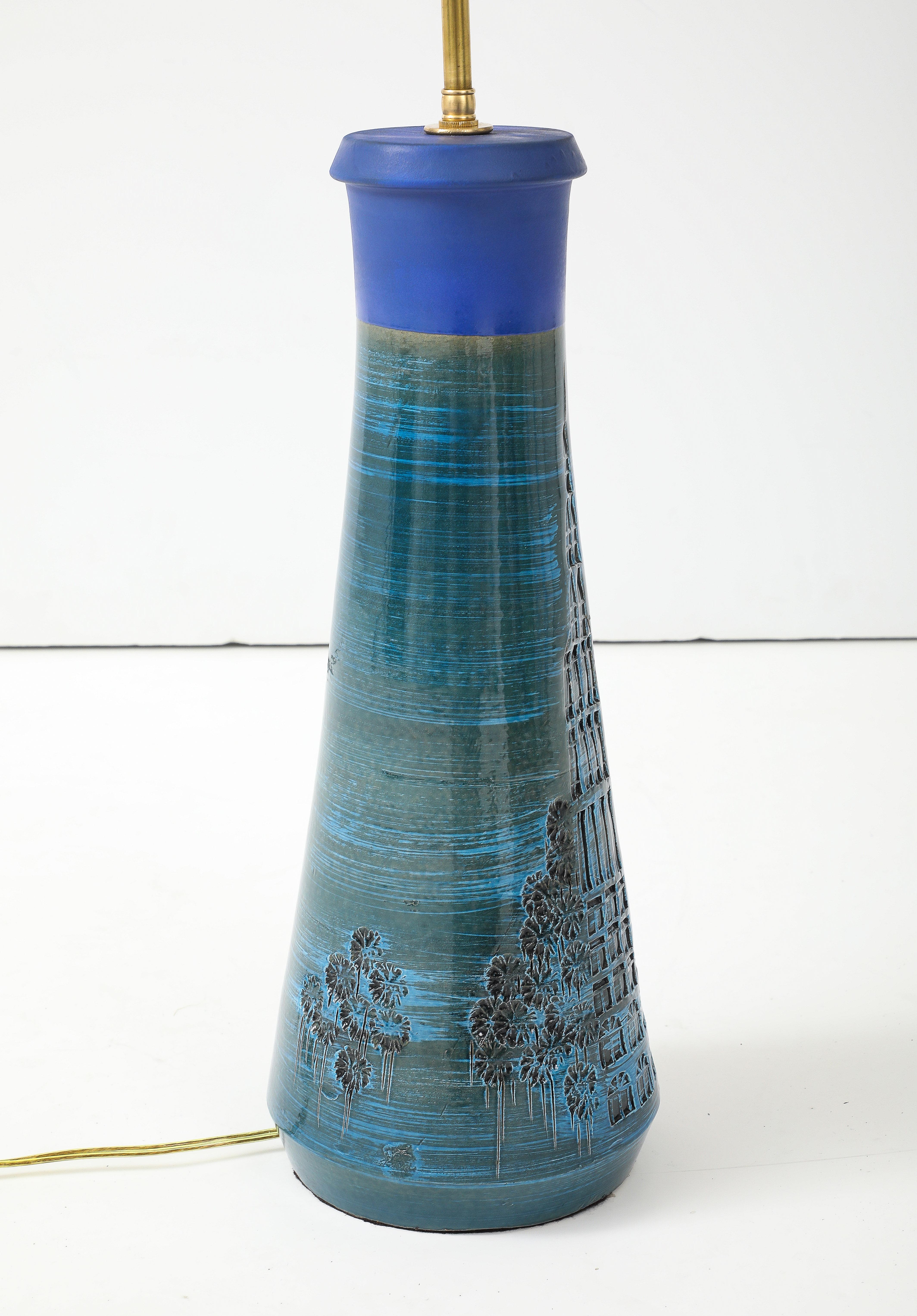 Aldo Londi For Bitossi Cityscape Table Lamp For Sale 2