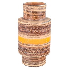 Aldo Londi for Bitossi. Cylindrical stoneware “Sahara” vase, 1970s.