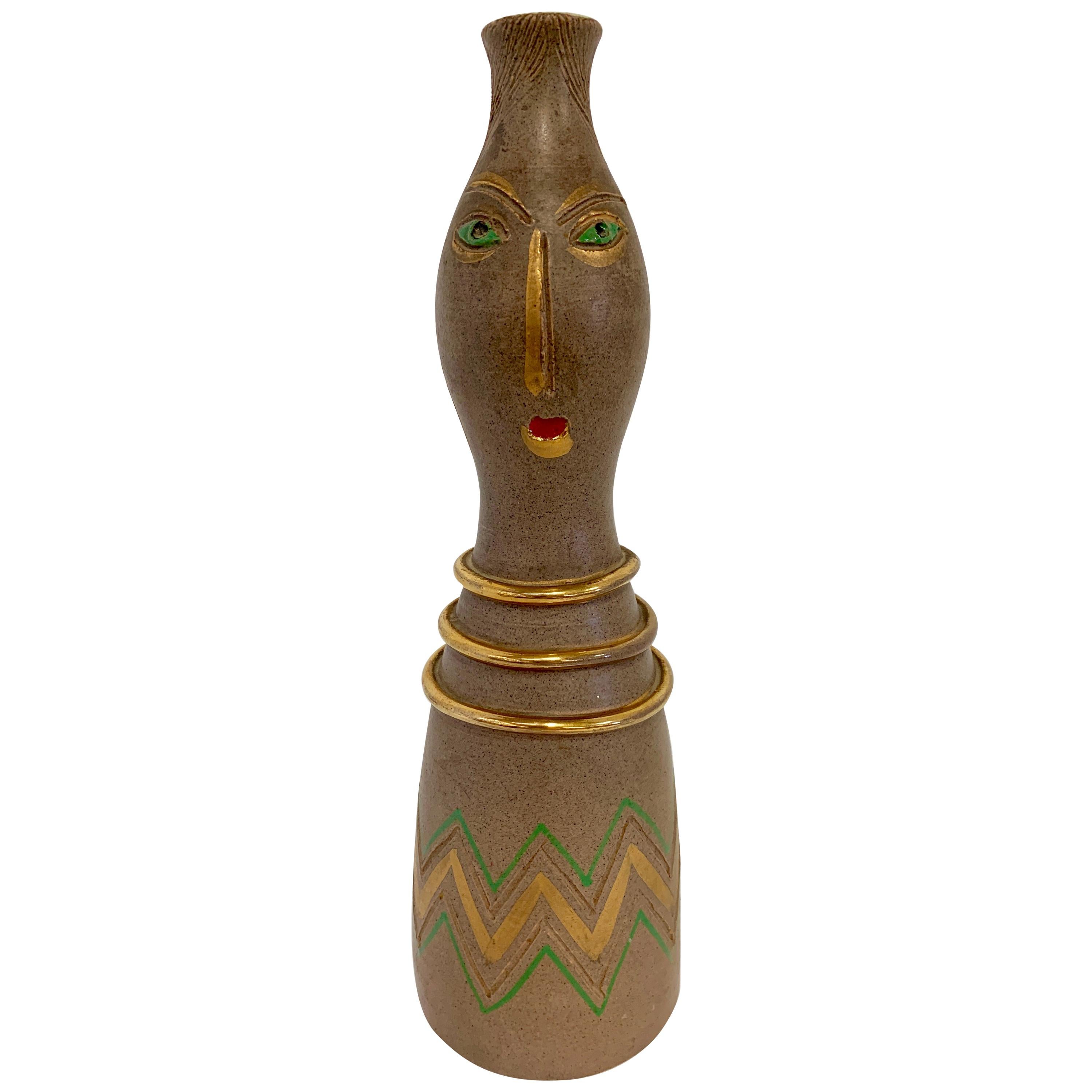 Aldo Londi for Bitossi Face Vase