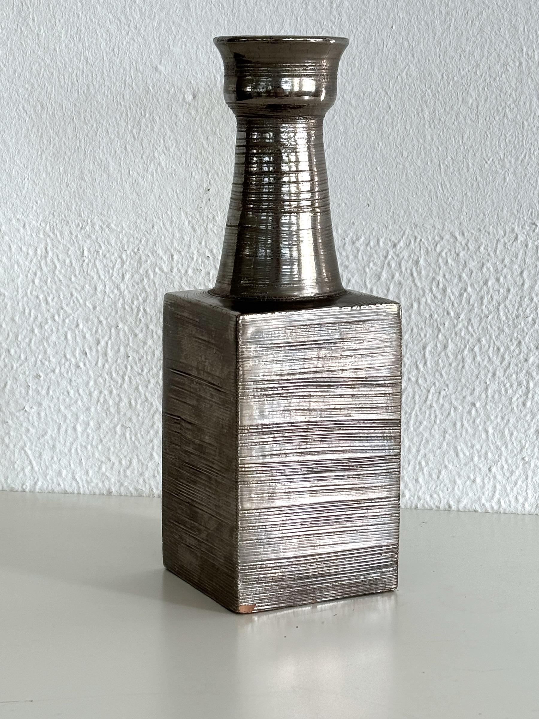 Céramique Aldo Londi pour Bitossi Vase en céramique italien du milieu du siècle, années 1960 en vente