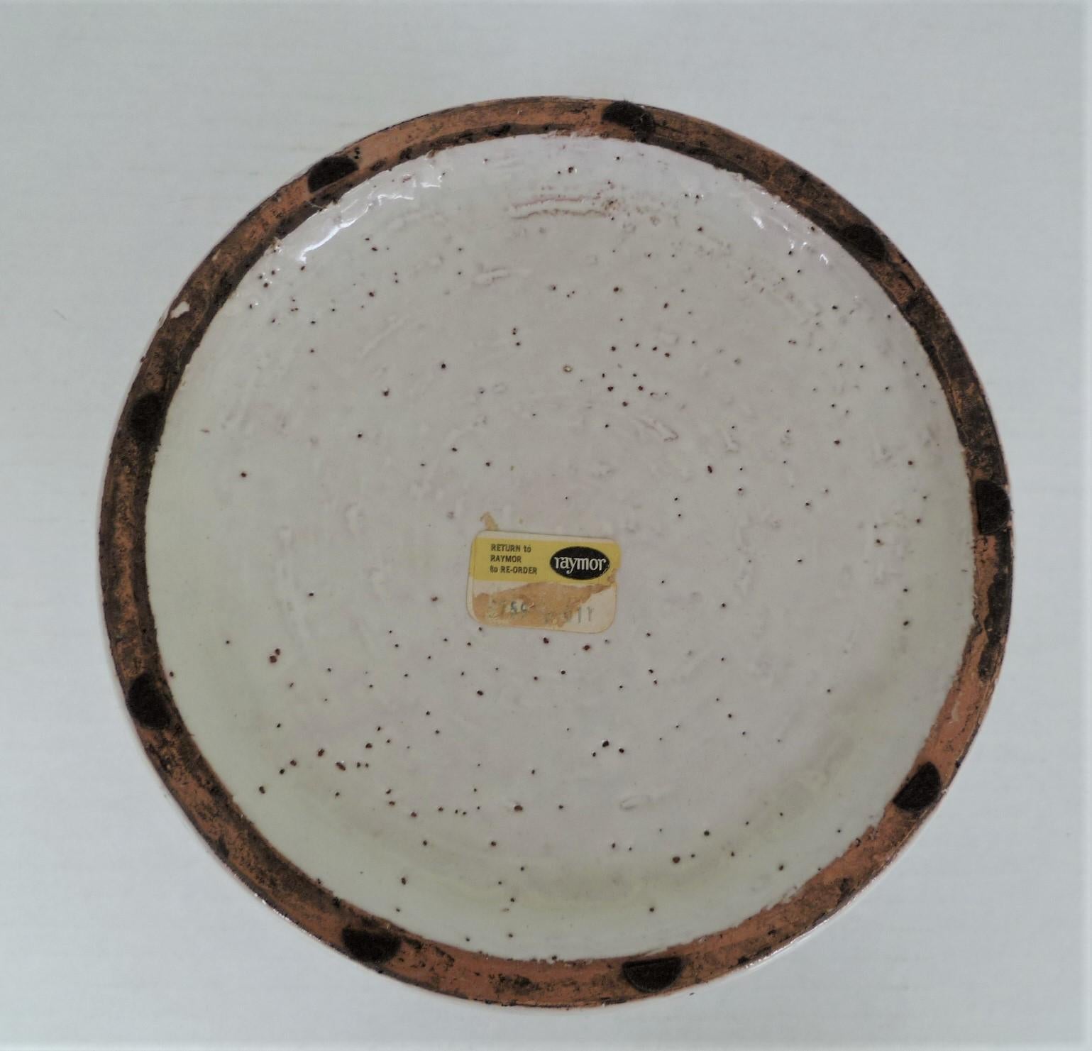 Mid-20th Century Aldo Londi for Bitossi Italian Organic Modern Pottery Cork Vase for Raymor 1960s