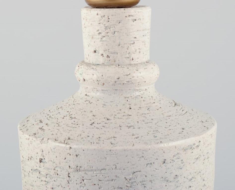 Vernissé Aldo Londi pour Bitossi, Italie. Grande lampe de table en céramique. Ca 1970 en vente