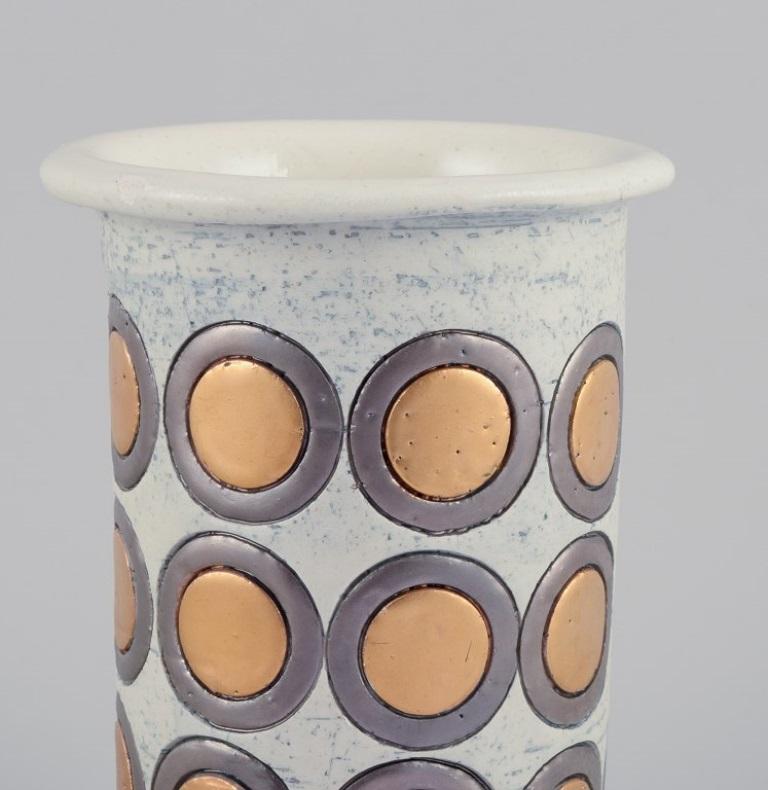 Glazed Aldo Londi for Bitossi, Italy. Large 
