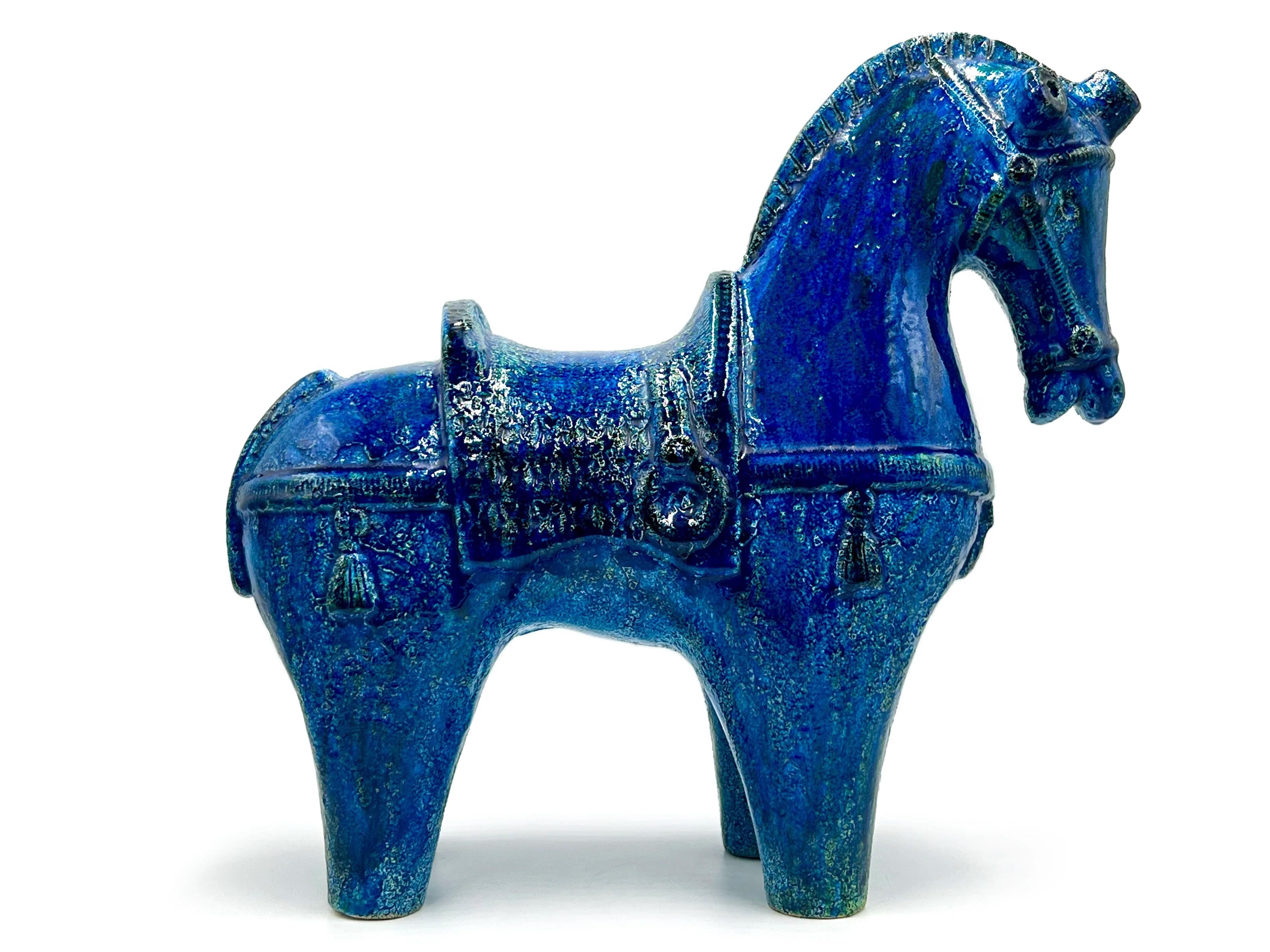 Aldo Londi para Bitossi (Italia) Vintage años 60, Caballo de cerámica 