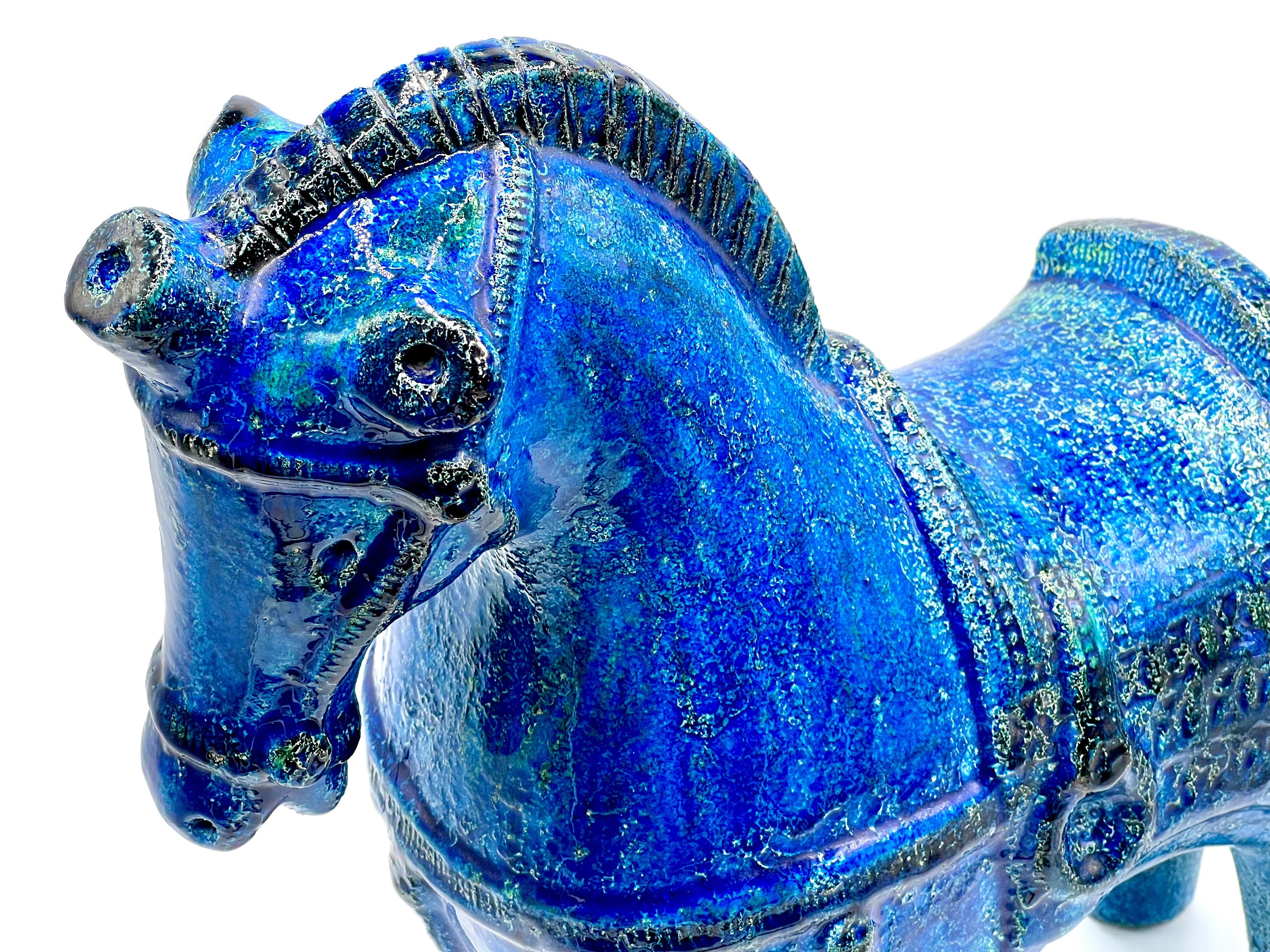 Aldo Londi para Bitossi (Italia) Vintage años 60, Caballo de cerámica 
