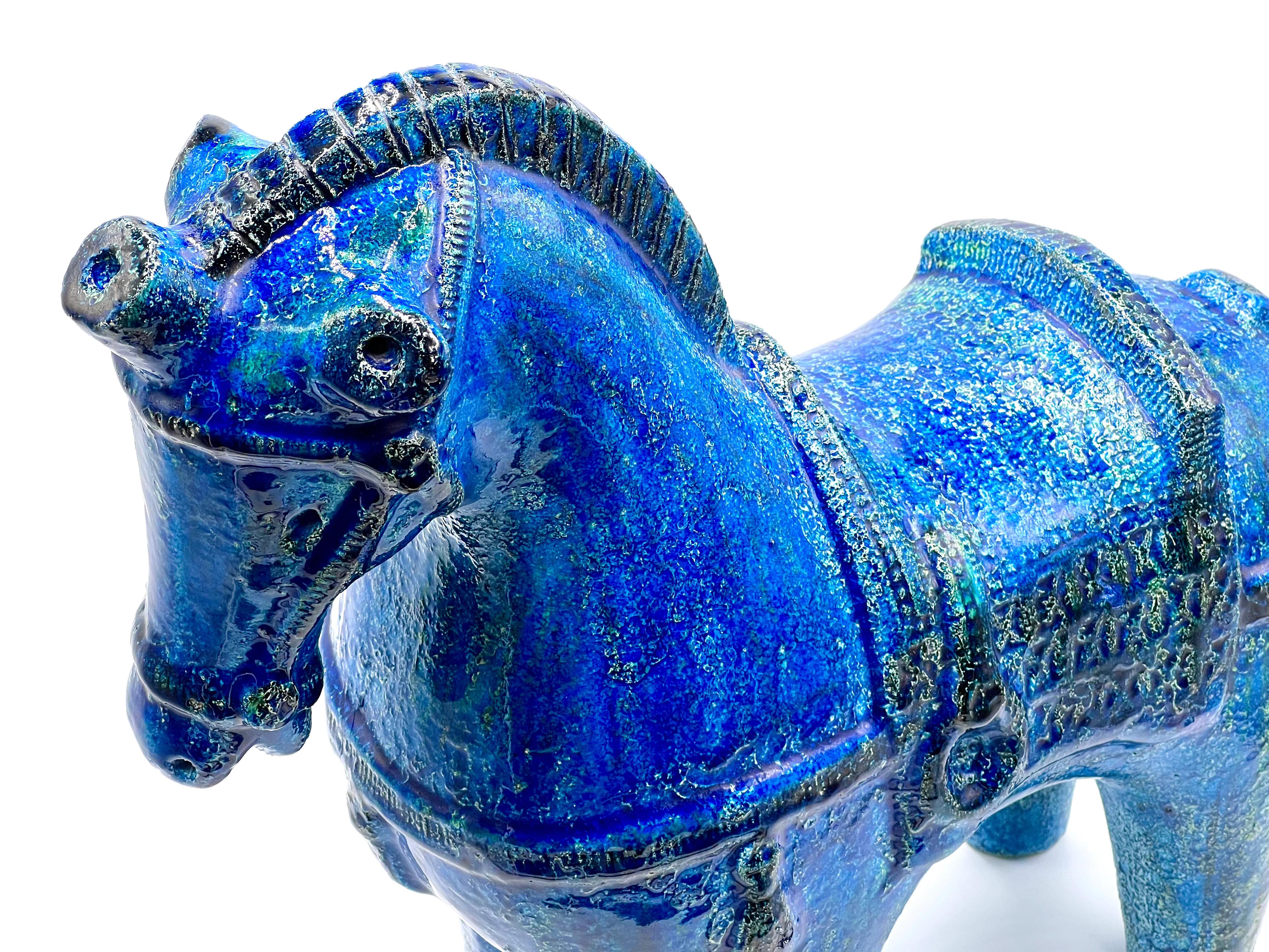 Aldo Londi para Bitossi (Italia) Vintage años 60, Caballo de cerámica 