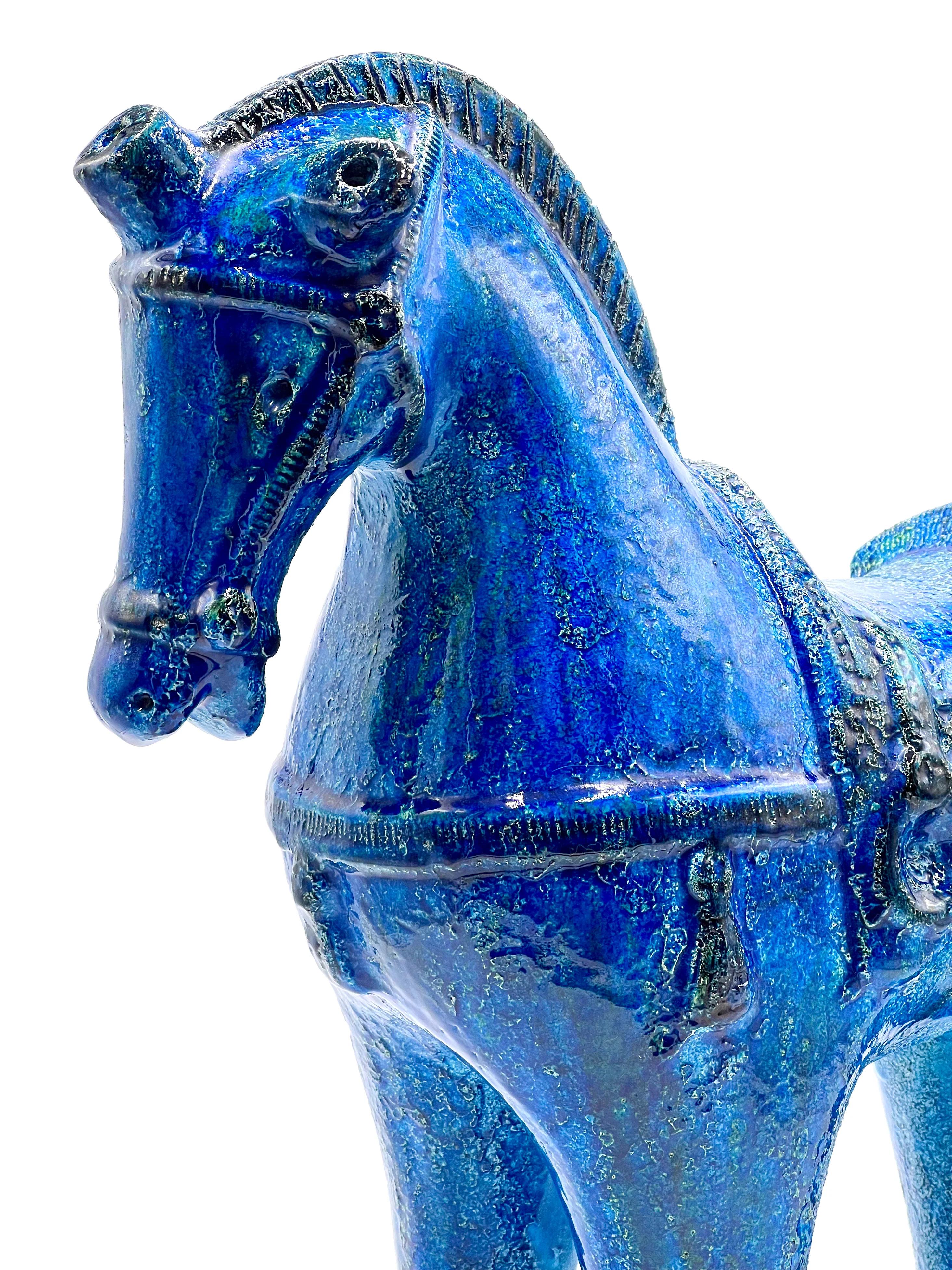 Aldo Londi para Bitossi (Italia) Vintage años 60, Caballo de cerámica 
