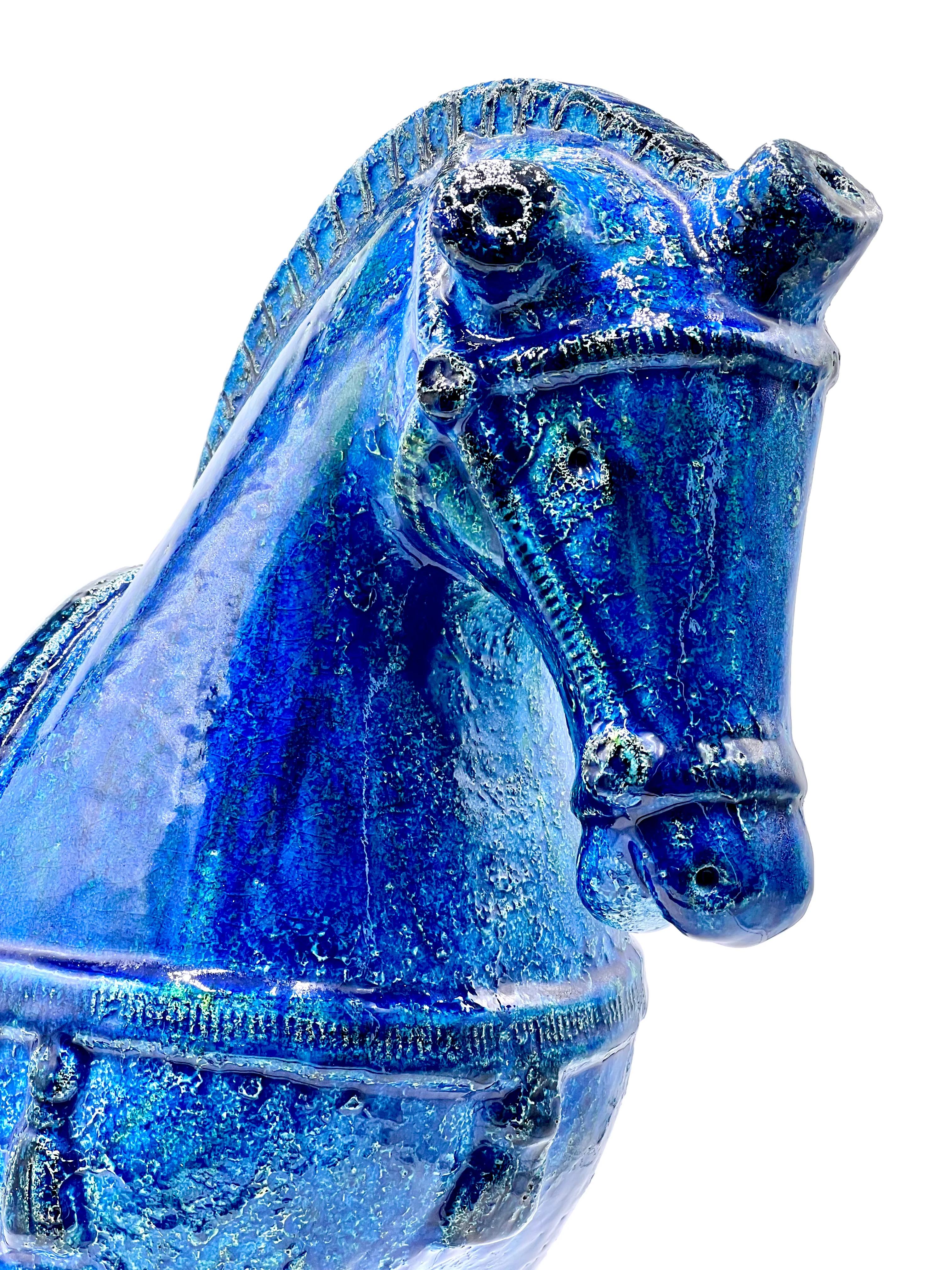 Aldo Londi para Bitossi (Italia) Vintage años 60, Caballo de cerámica 