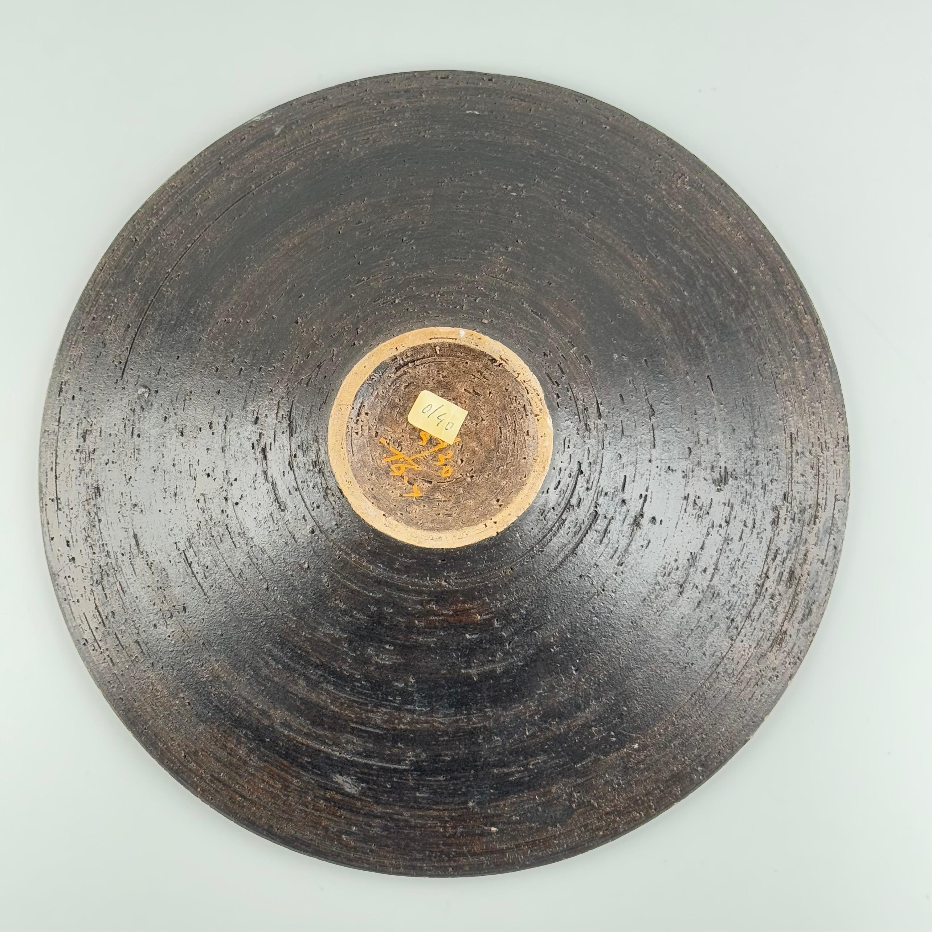 Aldo Londi for Bitossi, Large Centerpiece Bowl, Rimini Blue Series, 1970s en vente 2