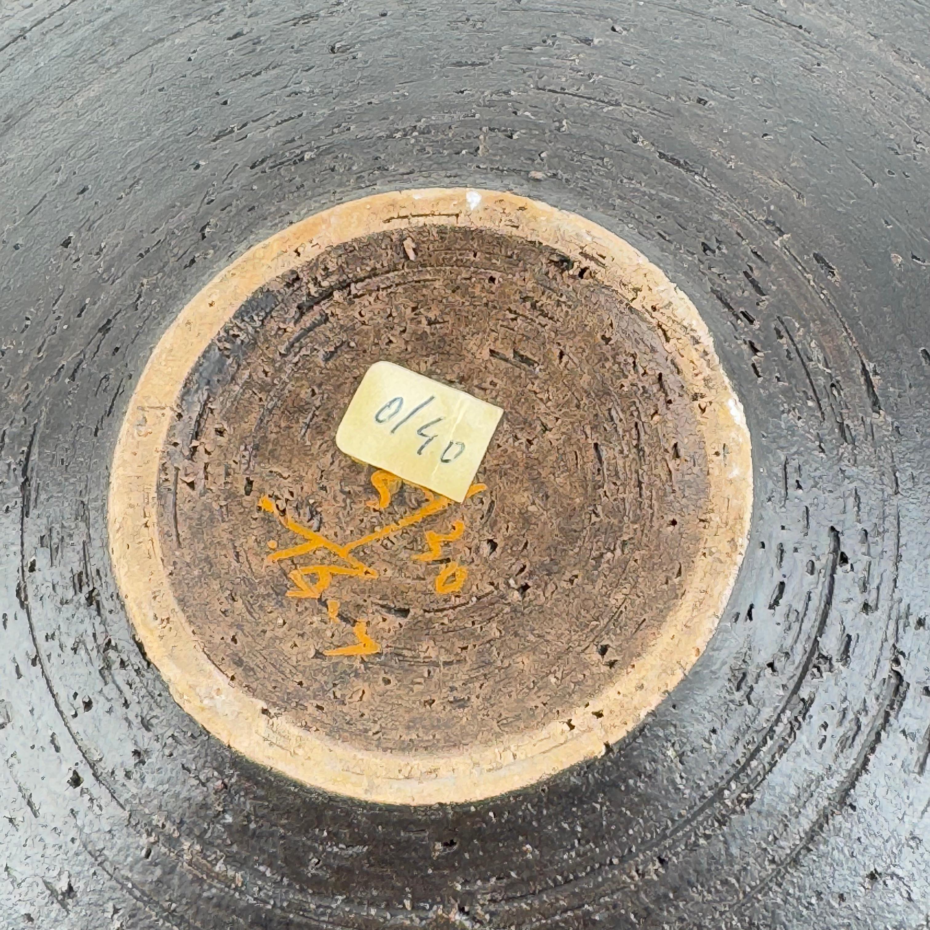 Aldo Londi for Bitossi, Large Centerpiece Bowl, Rimini Blue Series, 1970s en vente 3