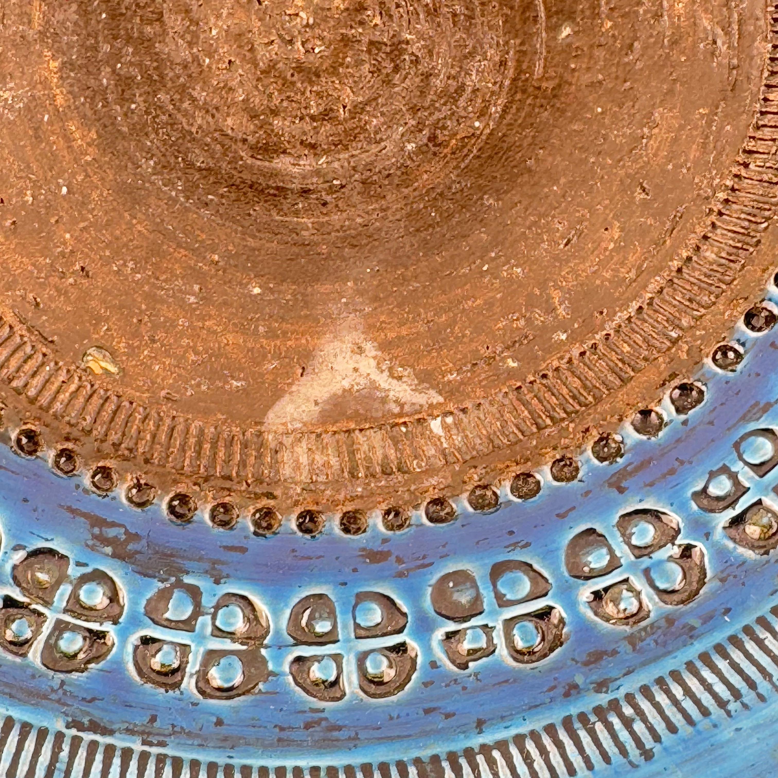 Aldo Londi for Bitossi, Large Centerpiece Bowl, Rimini Blue Series, 1970s en vente 1