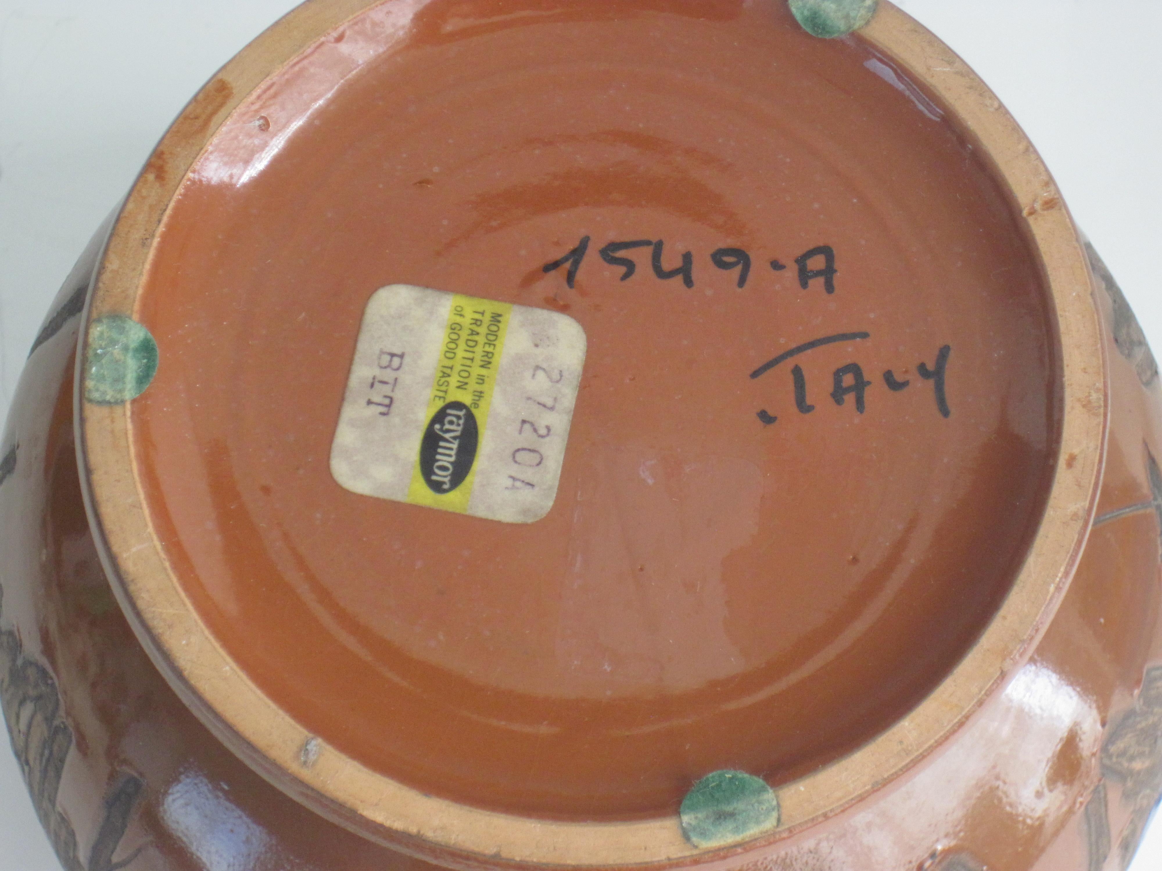 Bitossi for Raymor Lidded Pedestal Jar, 1960's For Sale 1