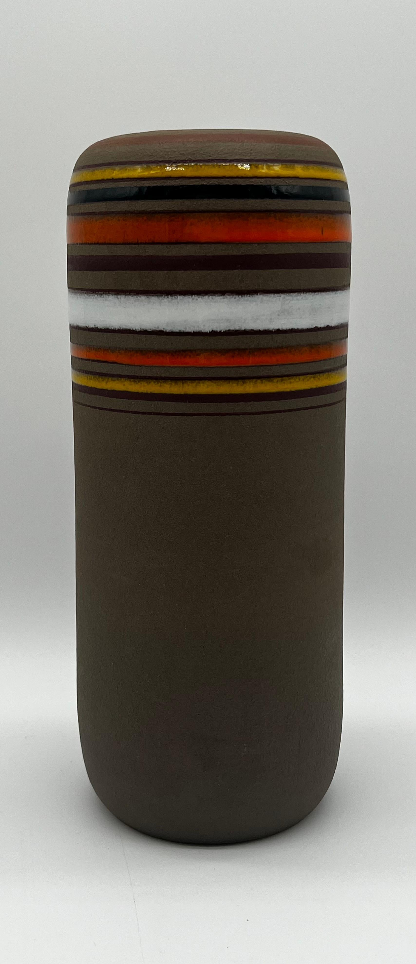 Mid-Century moderno Aldo Londi per Bitossi Vaso in ceramica italiana del Medioevo in vendita