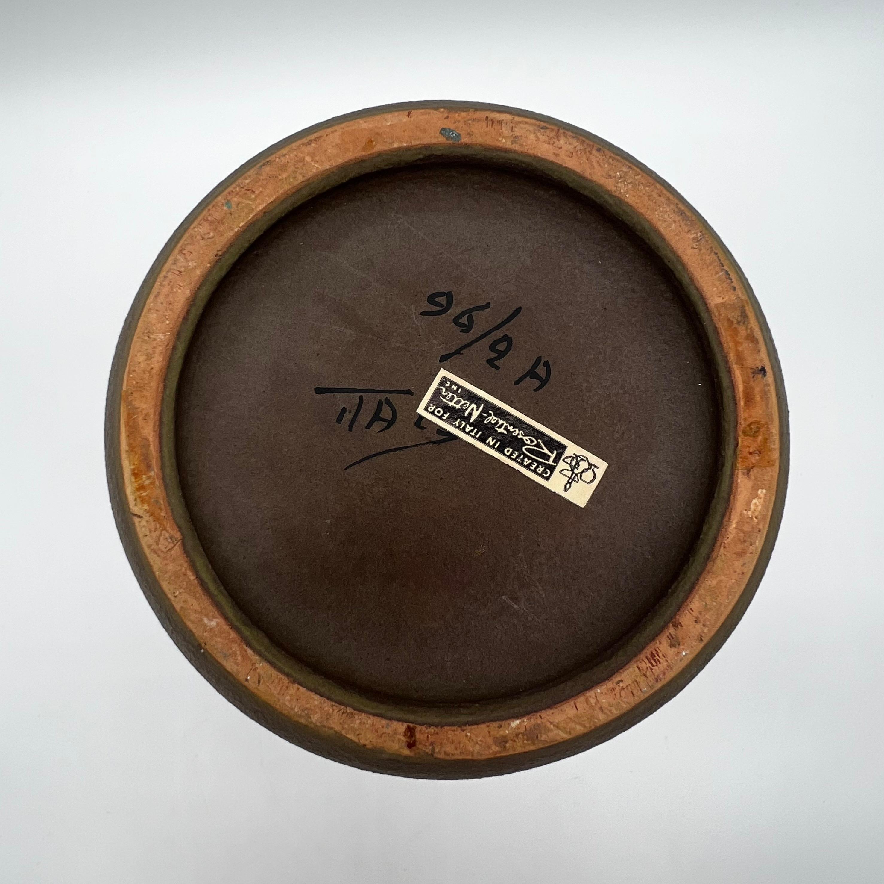 Fatto a mano Aldo Londi per Bitossi Vaso in ceramica italiana del Medioevo in vendita