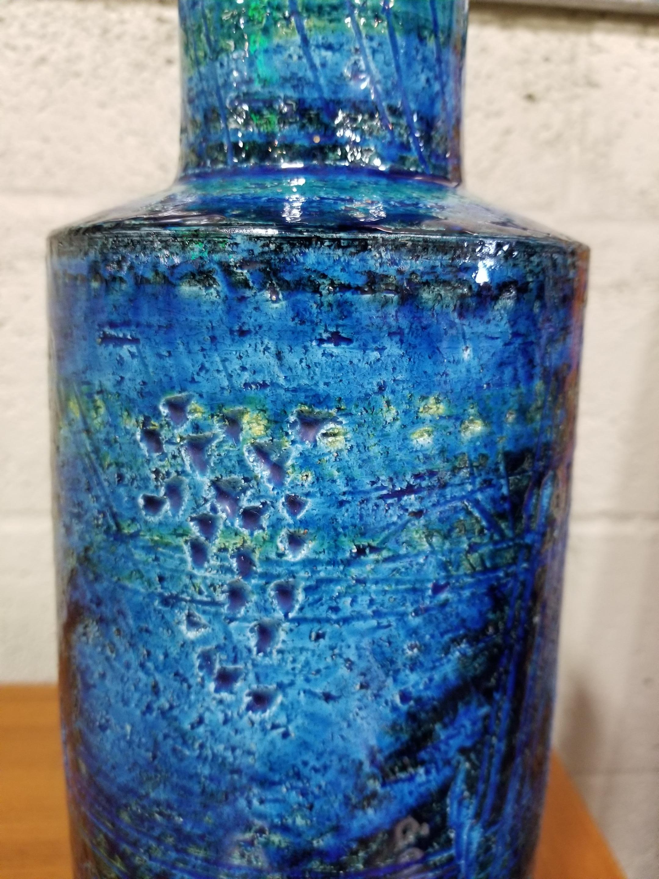 Aldo Londi for Bitossi Midcentury Italian Ceramic Vase 1