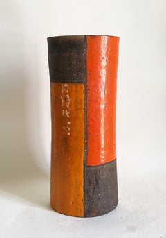 Aldo Londi pour Bitossi Vase en céramique "Mondrian", Italie, vers 1960
