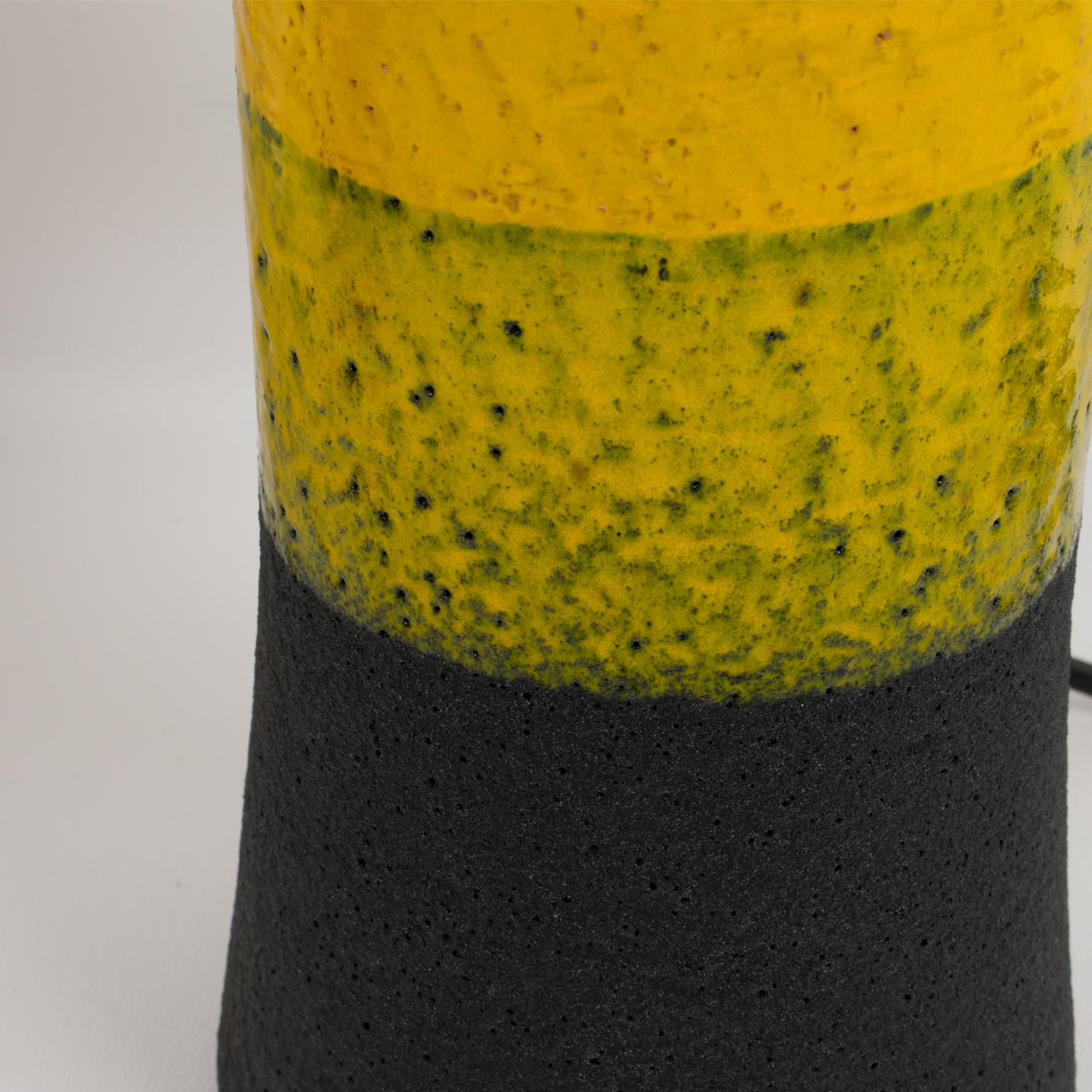 Aldo Londi per Bitossi Lampada da tavolo in ceramica Mondrian Color, Italia circa 1960 in vendita 1