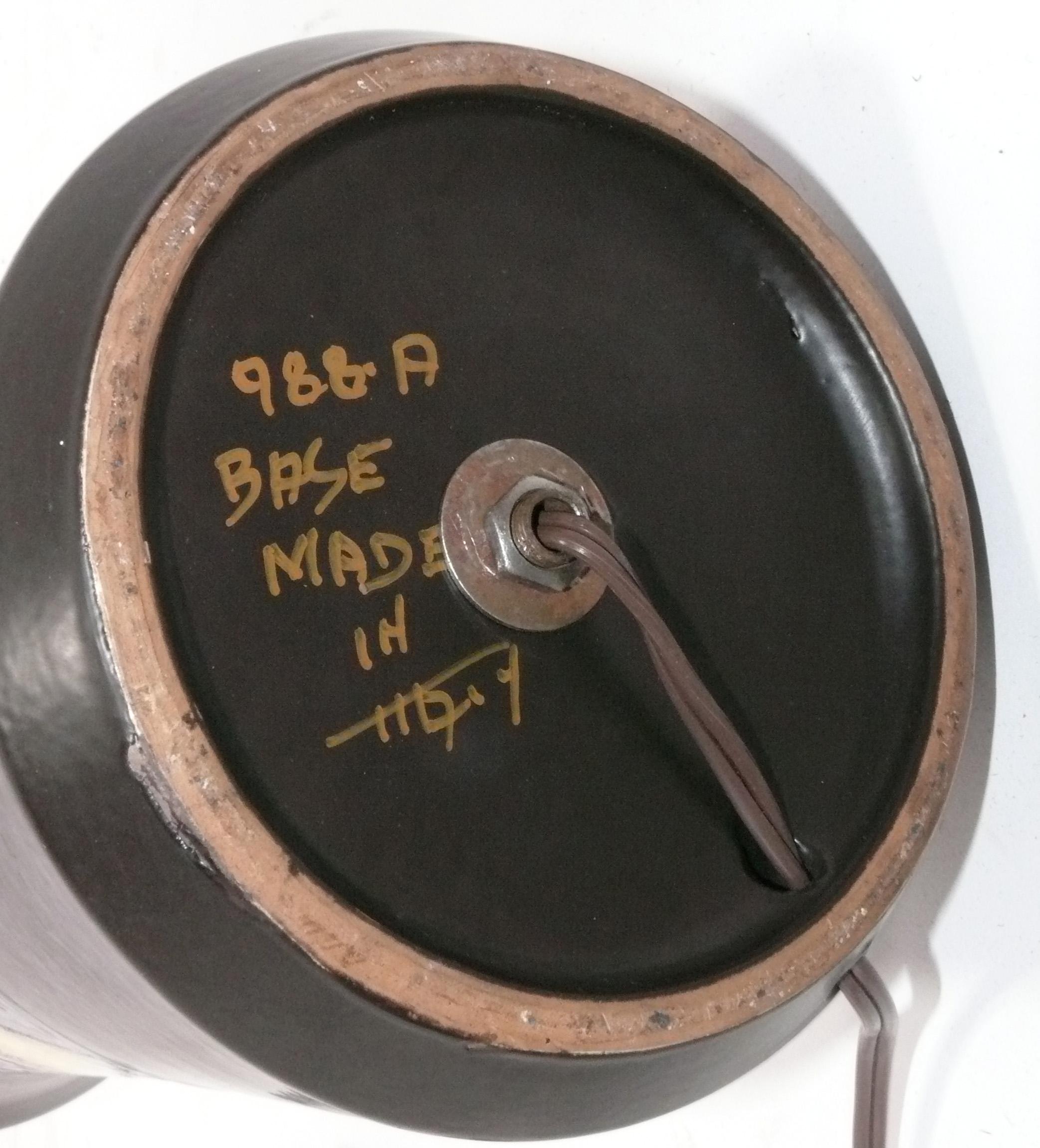 Aldo Londi für Bitossi Keramik Lampe Mid Century Modern Art 24