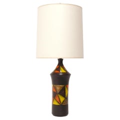 Aldo Londi for Bitossi Pottery Lamp Mid Century Modern Art 24" Height