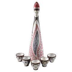 Aldo Londi for Bitossi Queen Sake Set