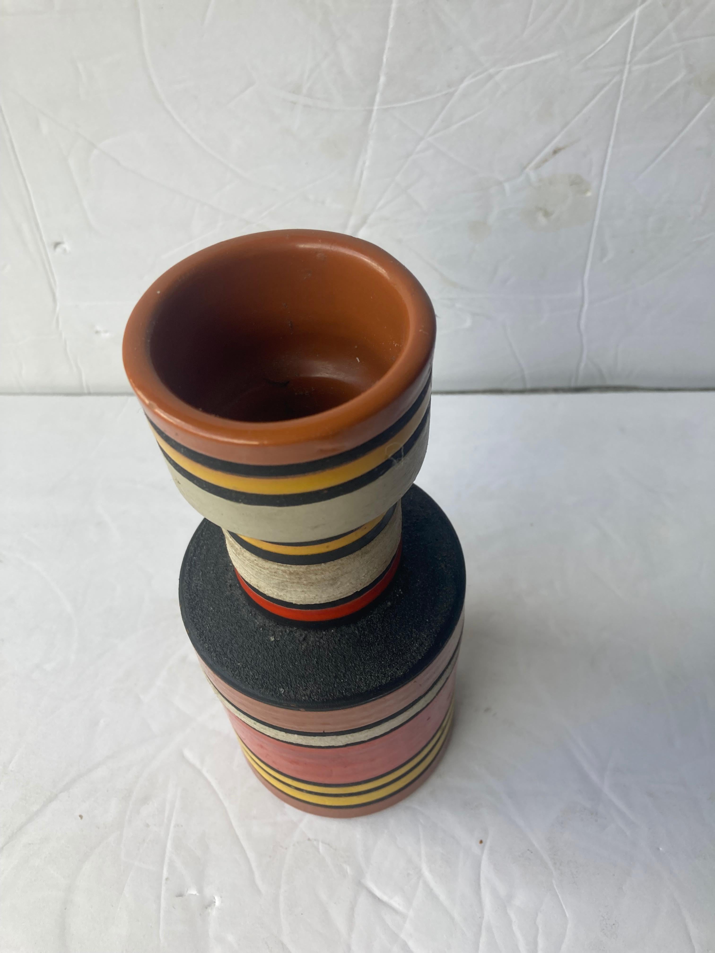 Modern Aldo Londi for Bitossi, Raymor Cambogia Pottery/Ceramic Vase