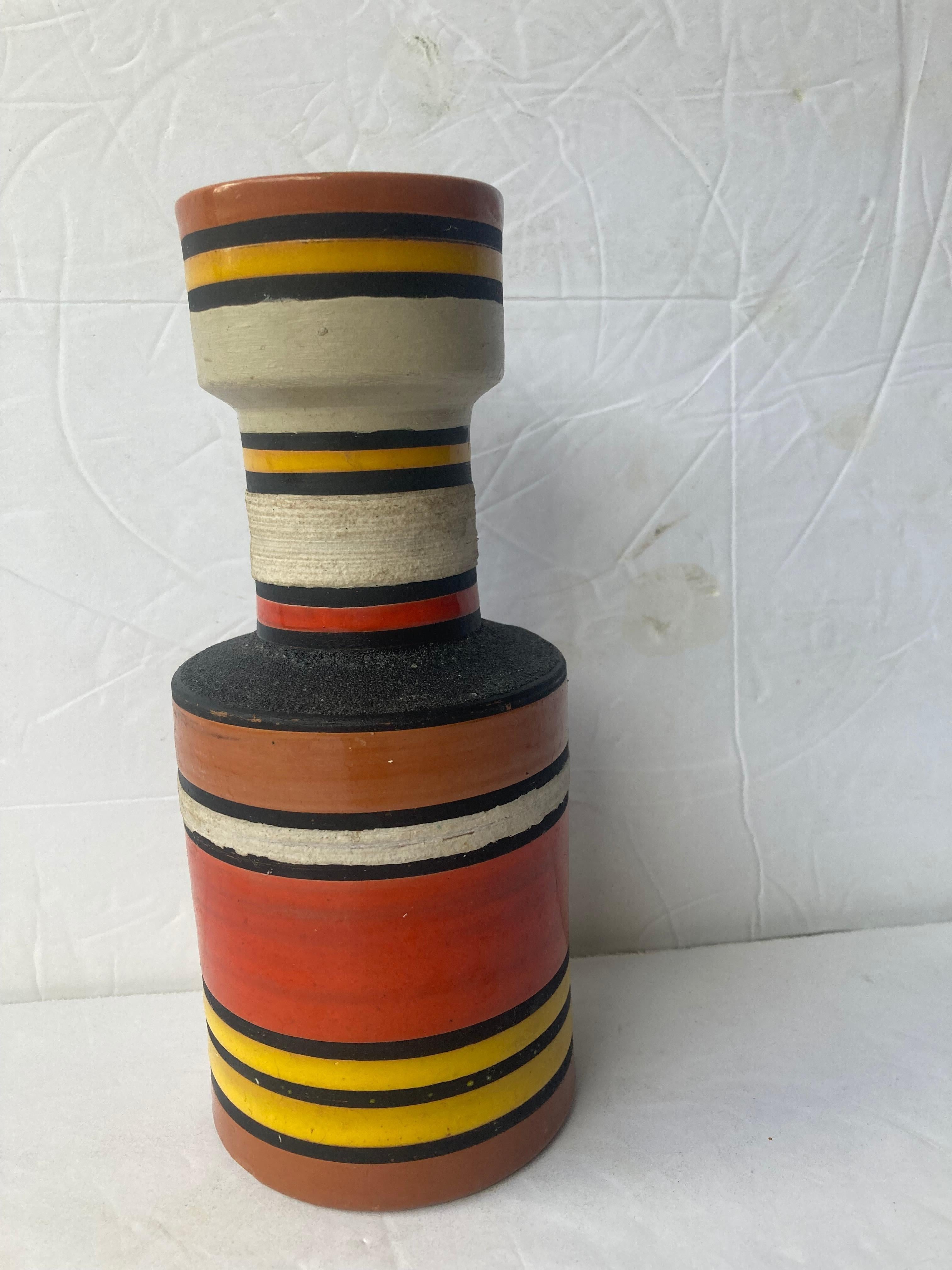 Italian Aldo Londi for Bitossi, Raymor Cambogia Pottery/Ceramic Vase