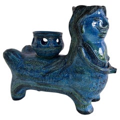 Aldo Londi per Bitossi Rimini Blu Pianta Centauro Scultura in ceramica, Italia, anni '60