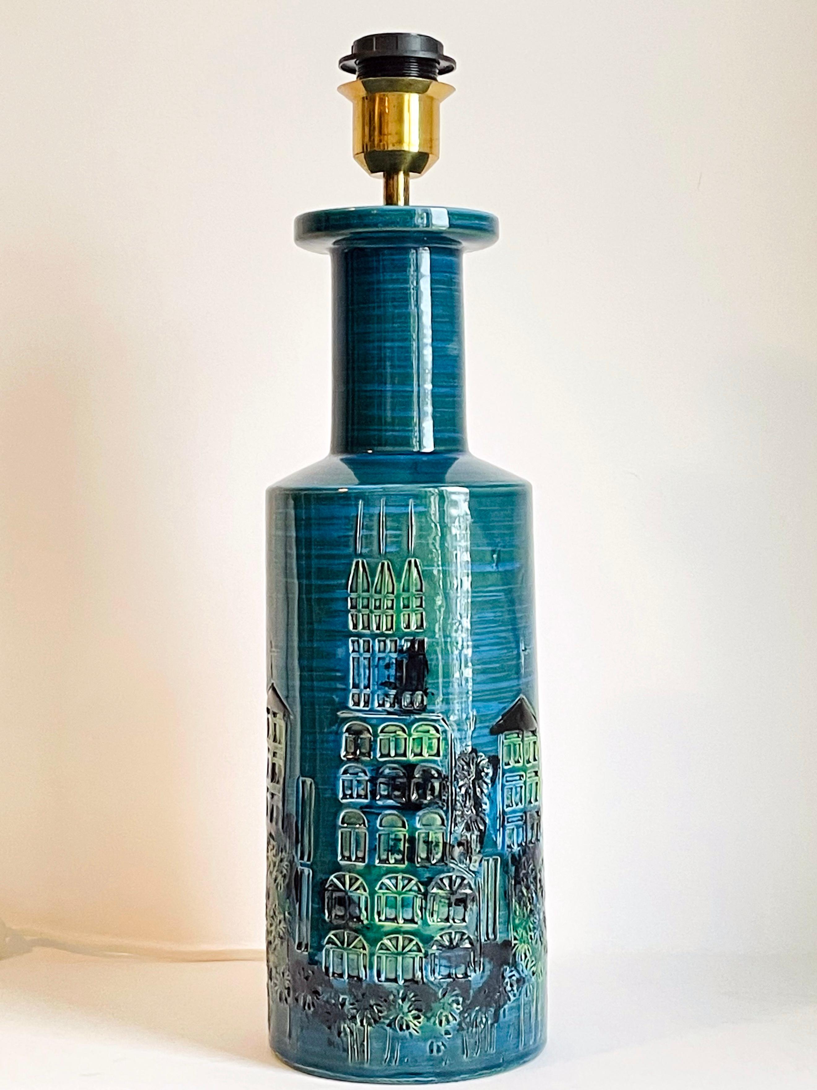 Aldo Londi for Bitossi Rimini Blue Campus Table Lamp, 1960s For Sale at ...