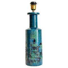 Aldo Londi for Bitossi Rimini Blue Campus Table Lamp, 1960s