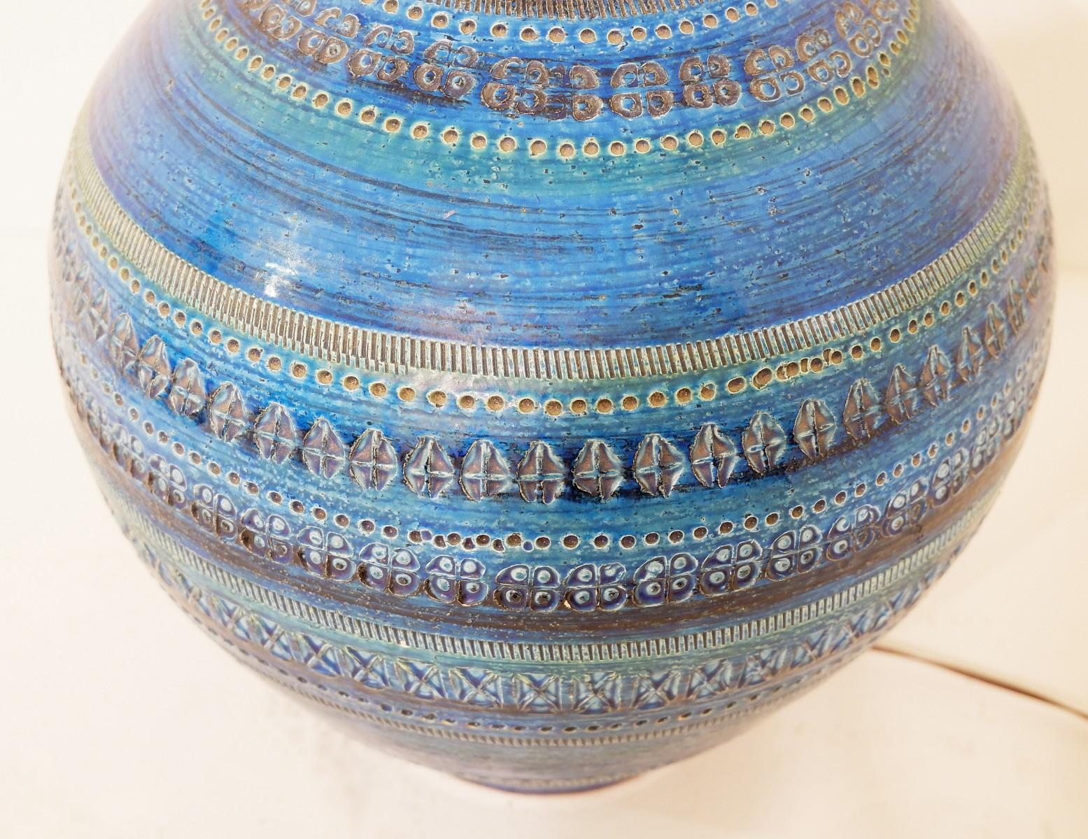 blue pottery lamps