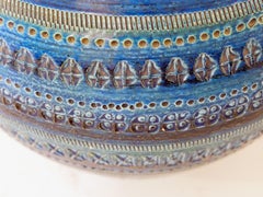 Aldo Londi for Bitossi 'Rimini Blue' Pottery Table Lamp, 1960s