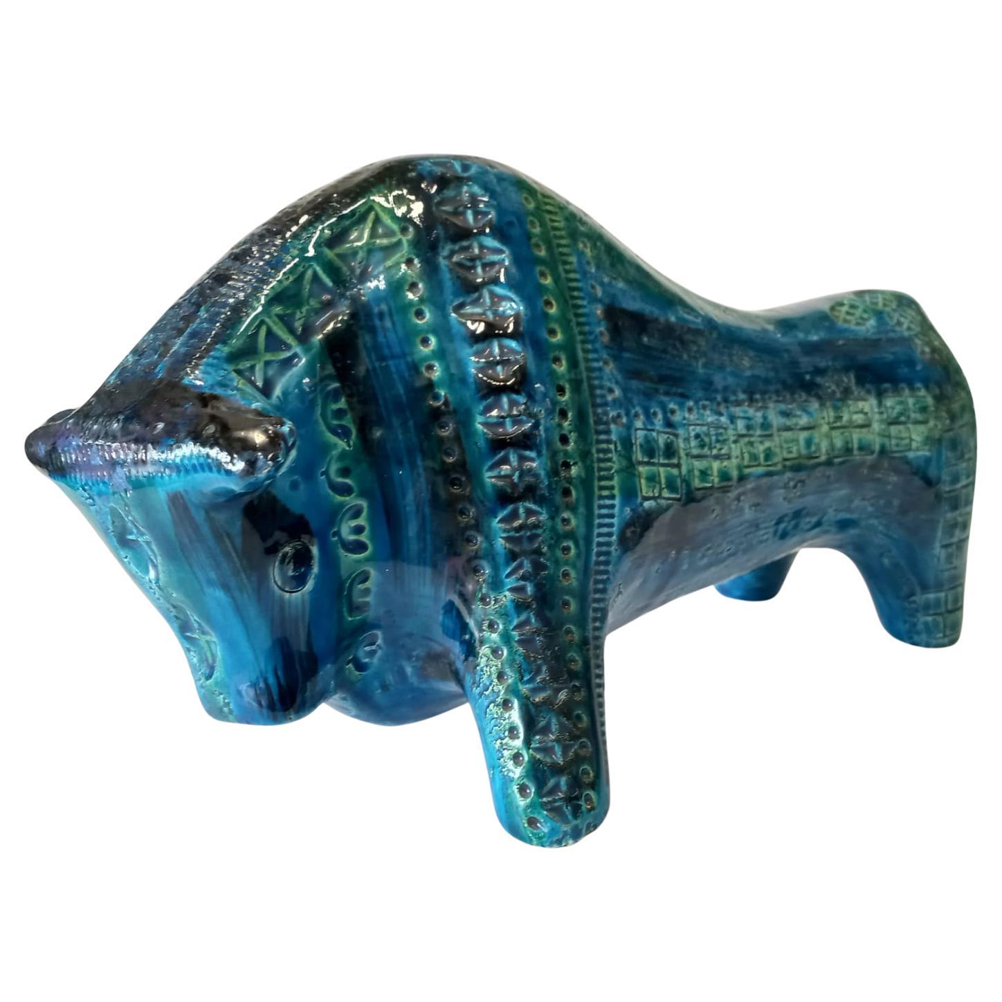Aldo Londi for Bitossi Rimini Ceramic Bull, Italy, 1960