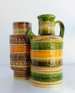 Aldo Londi for Bitossi Sahara Range Set of Ceramic Vases, Italy, 1960s