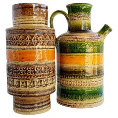 Aldo Londi for Bitossi Sahara Range Set of Ceramic Vases, Italy, 1960s
