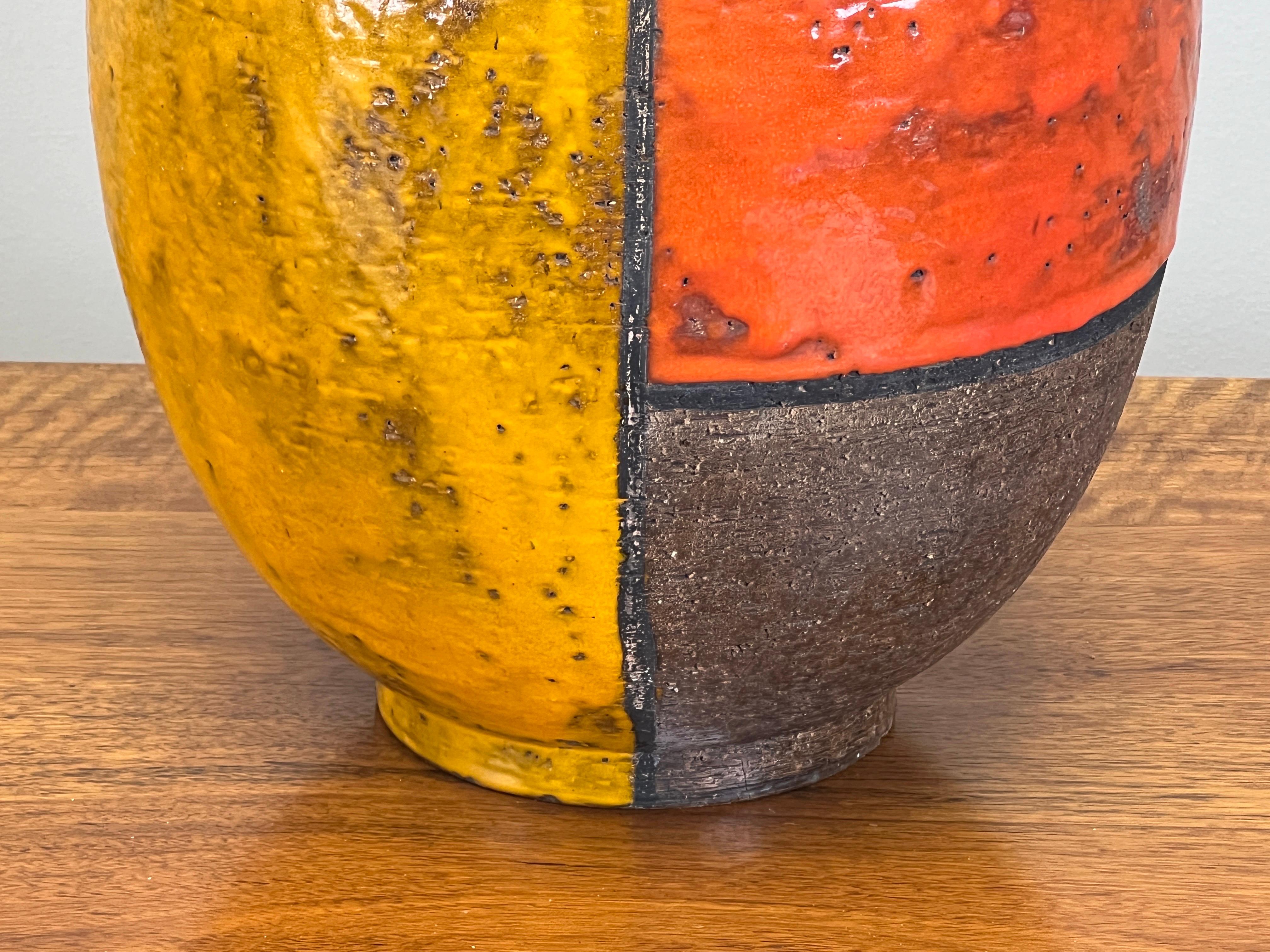 Ceramic Aldo Londi for Bitossi Table Lamp For Sale