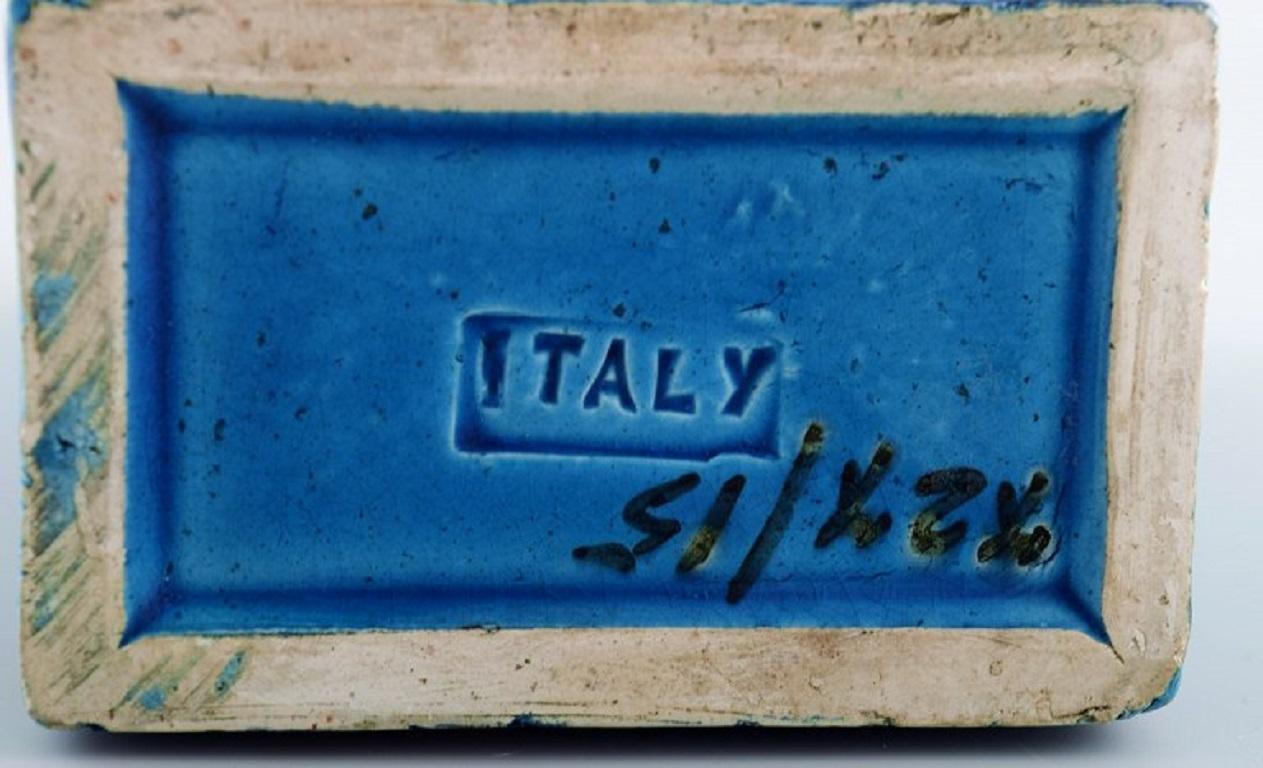 Aldo Londi for Bitossi, Vase in Rimini-Blue Glazed Ceramics, 1960s 1