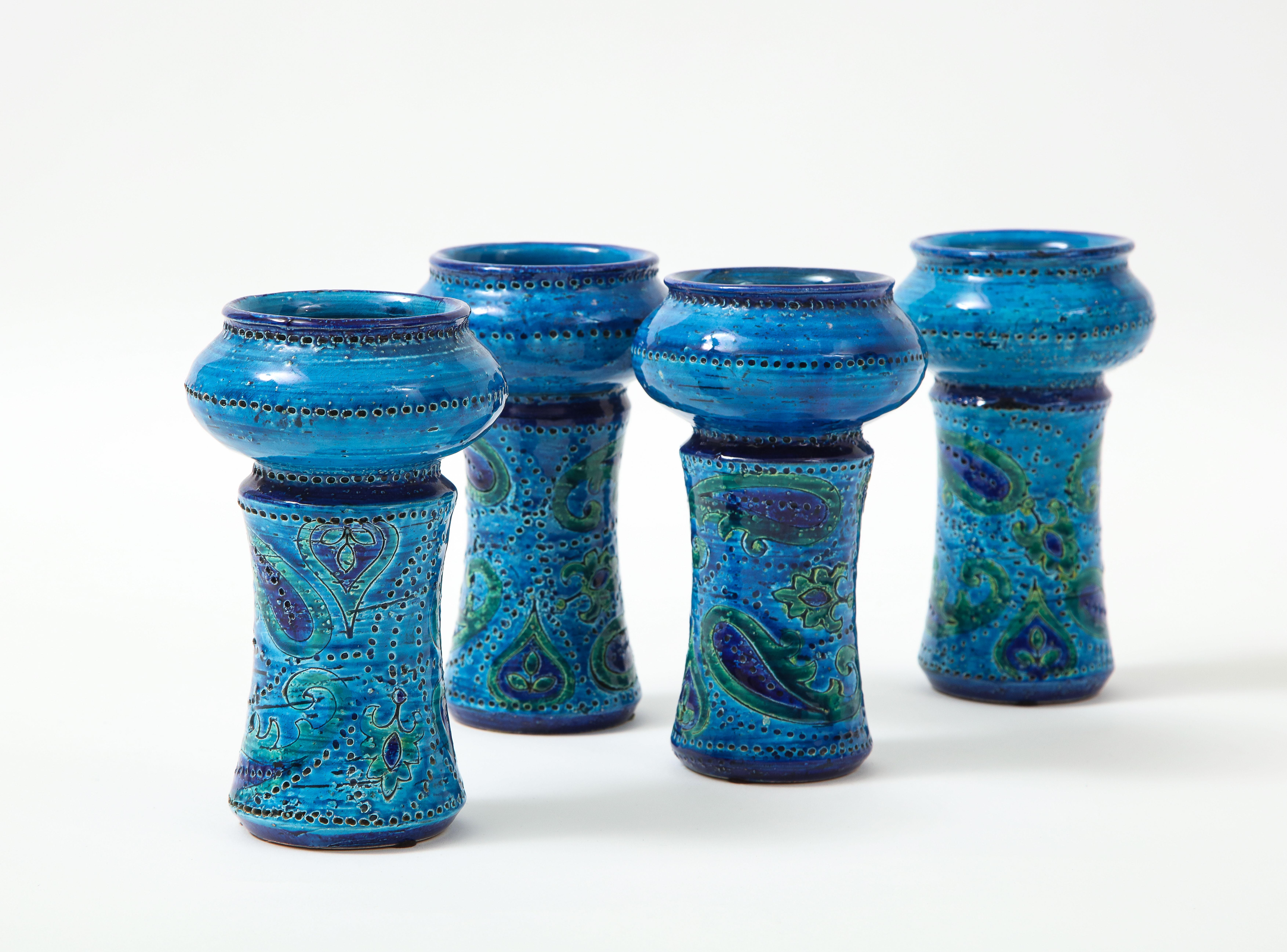 Aldo Londi für Bitossi Vase mit passendem Kerzenständer im Angebot 2