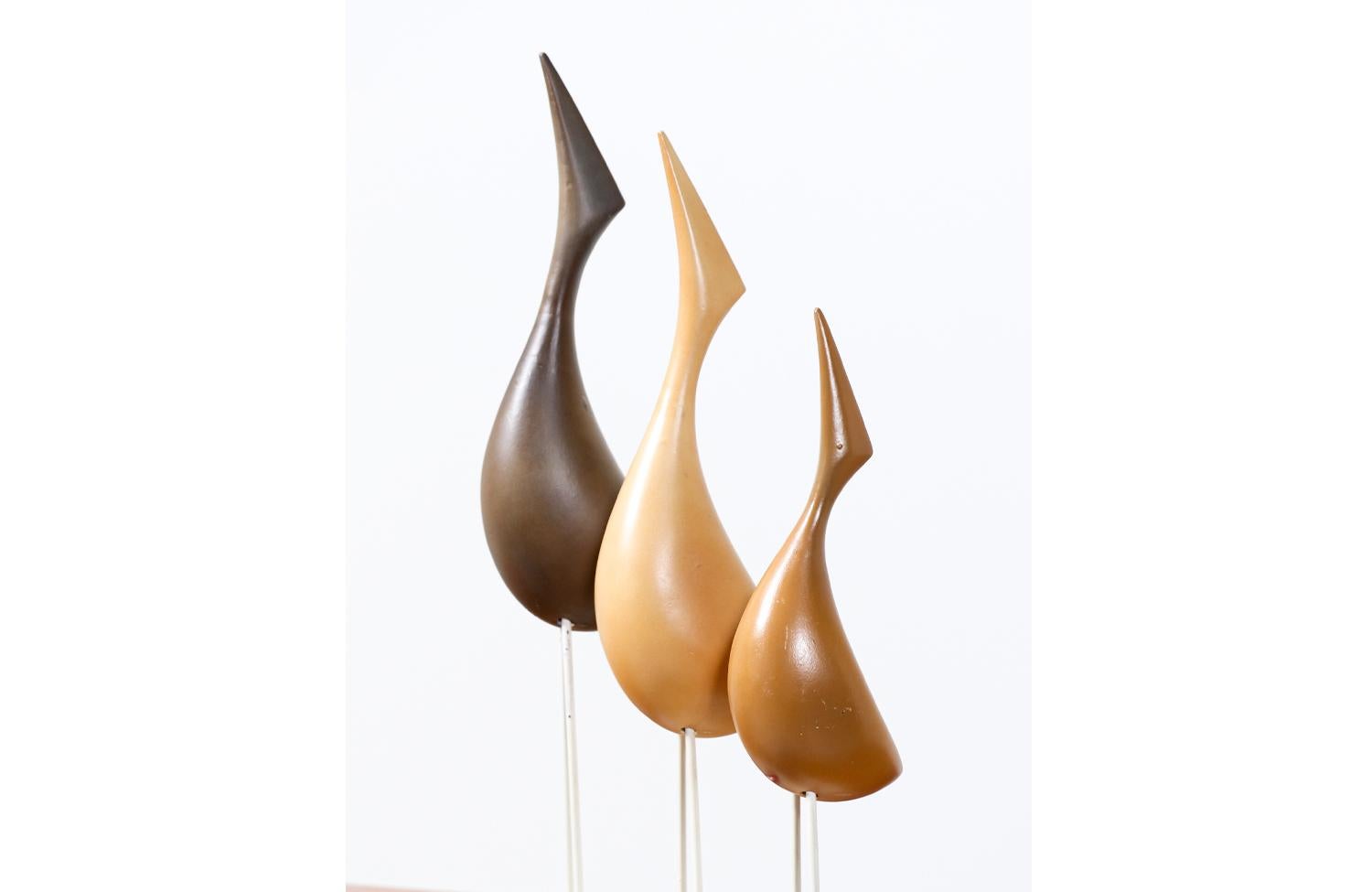 Italienische Vogelskulpturen aus Keramik von Aldo Londi für Bitossi  im Angebot 2