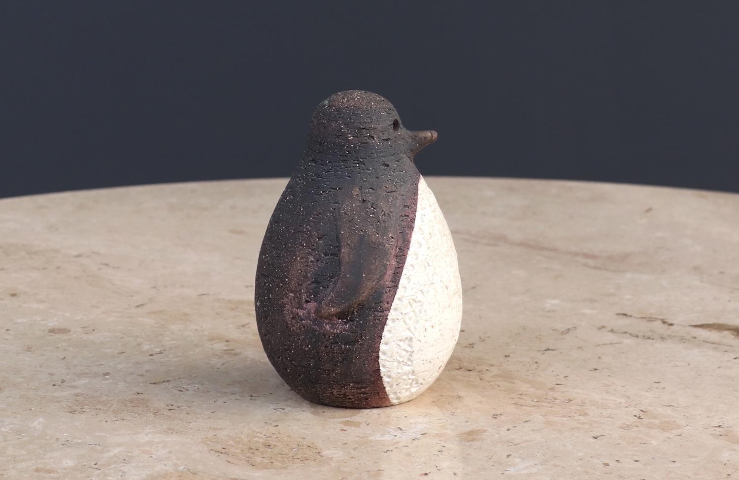 Mid-Century Modern Aldo Londi Italian Ceramic Penguin Bird Sculpture for Bitossi  For Sale