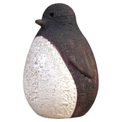 Vintage Aldo Londi Italian Ceramic Penguin Bird Sculpture for Bitossi 