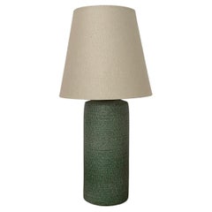 Aldo Londi Italian Green Ceramic Table Lamp