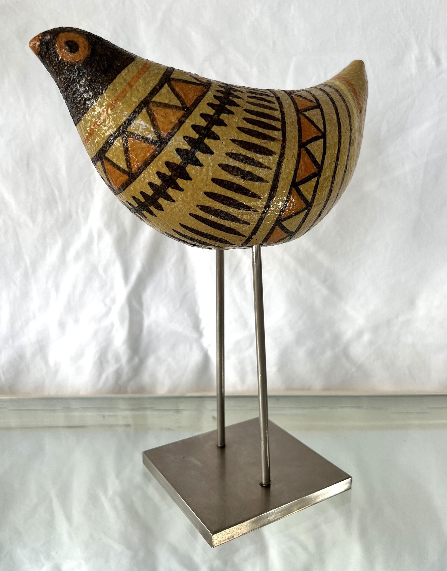 Aldo Londi Italian Modern Ceramic Bird Sculpture 4
