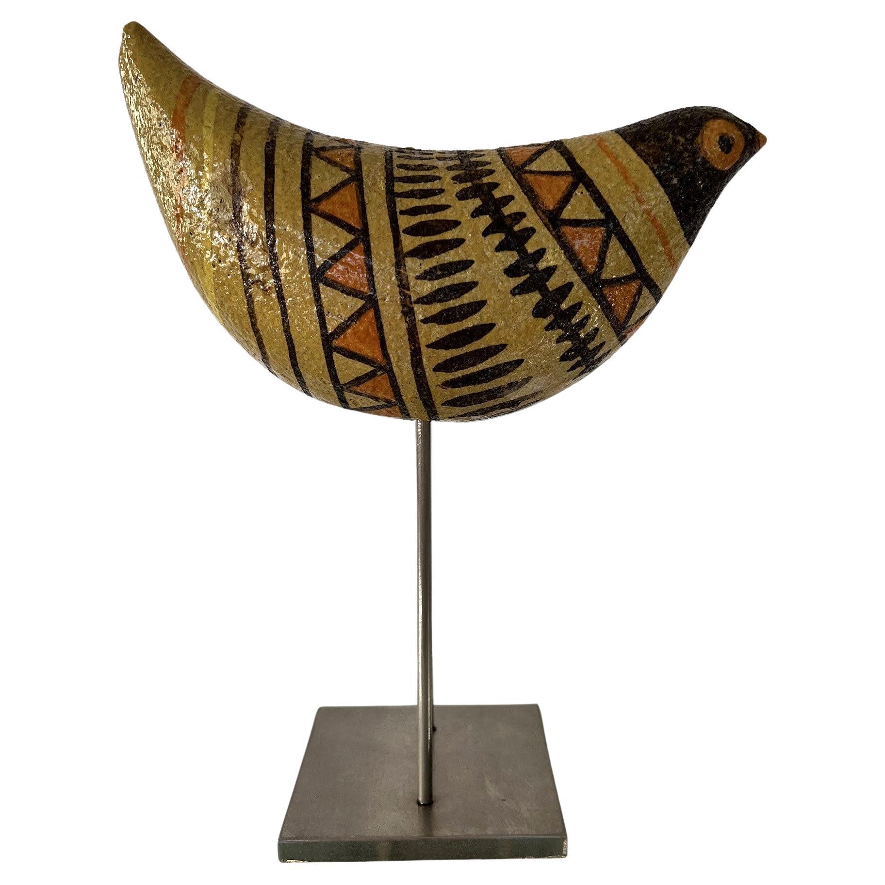 Aldo Londi Italian Modern Ceramic Bird Sculpture