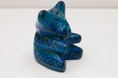 Aldo Londi Koala Bear in Ceramic Glazed Deep Rimini Blue, 1965