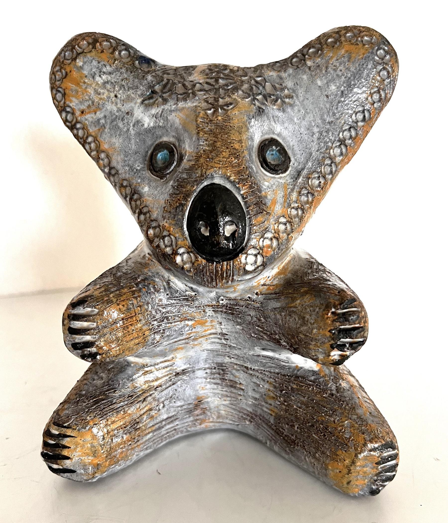 Mid-Century Modern Aldo Londi Koala Bear Savings Box,  Italy 1960s For Sale