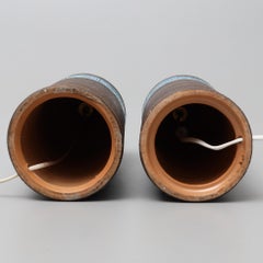 Aldo Londi lamps for Bitossi a pair in ceramic Italy 1970