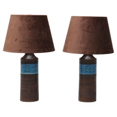  Aldo Londi lamps for Bitossi a pair in ceramic Italy 1970