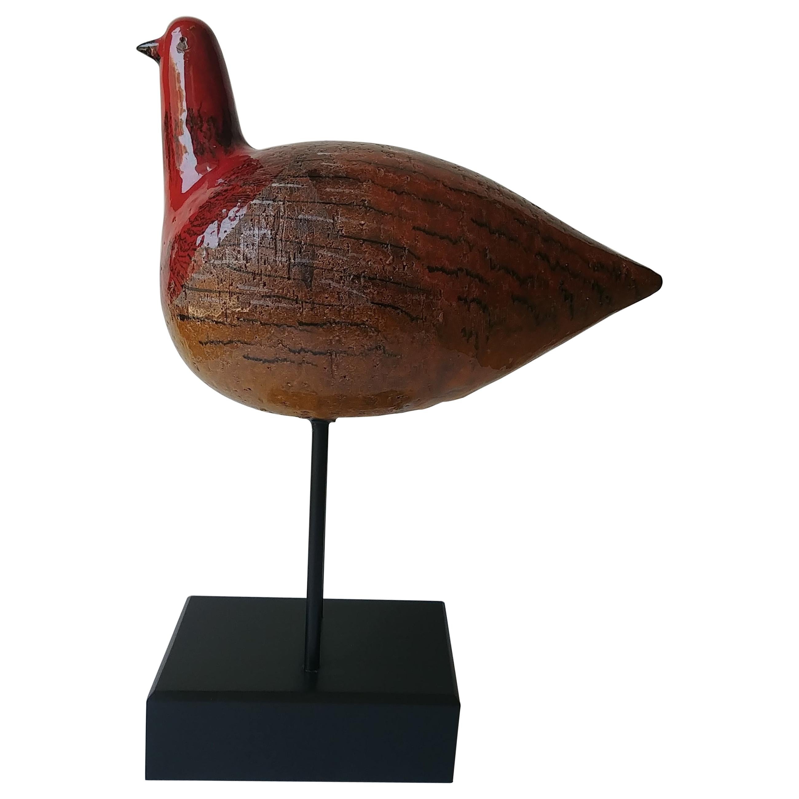 Aldo Londi, Large  Ceramic Bird, Sculpture, by Bitossi