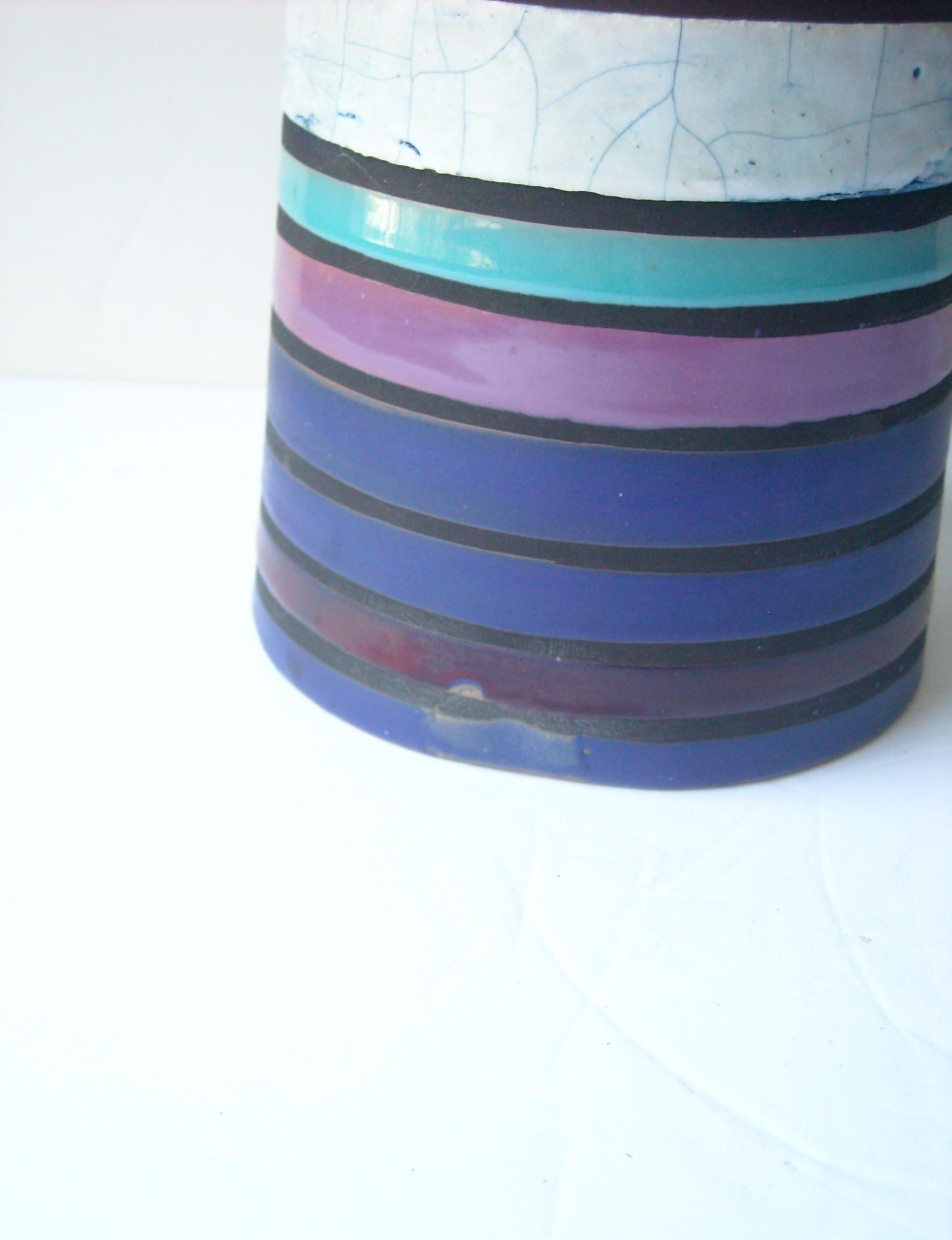 Modern Aldo Londi Large Ceramic/Pottery Vase for Bitossi Sold by Raymor
